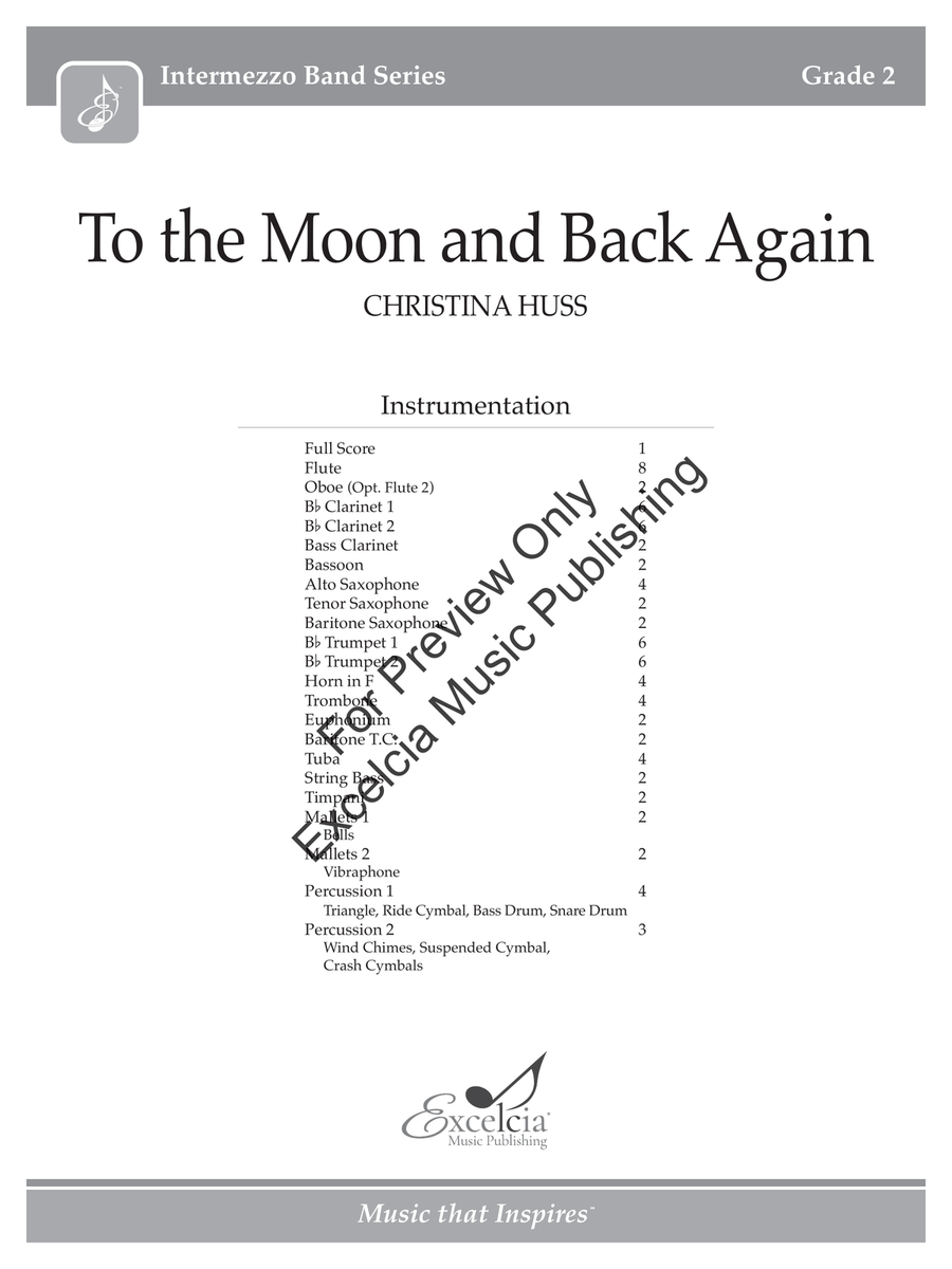 To the Moon and Back Again (Score) Concert Band - Sheet Music page 2