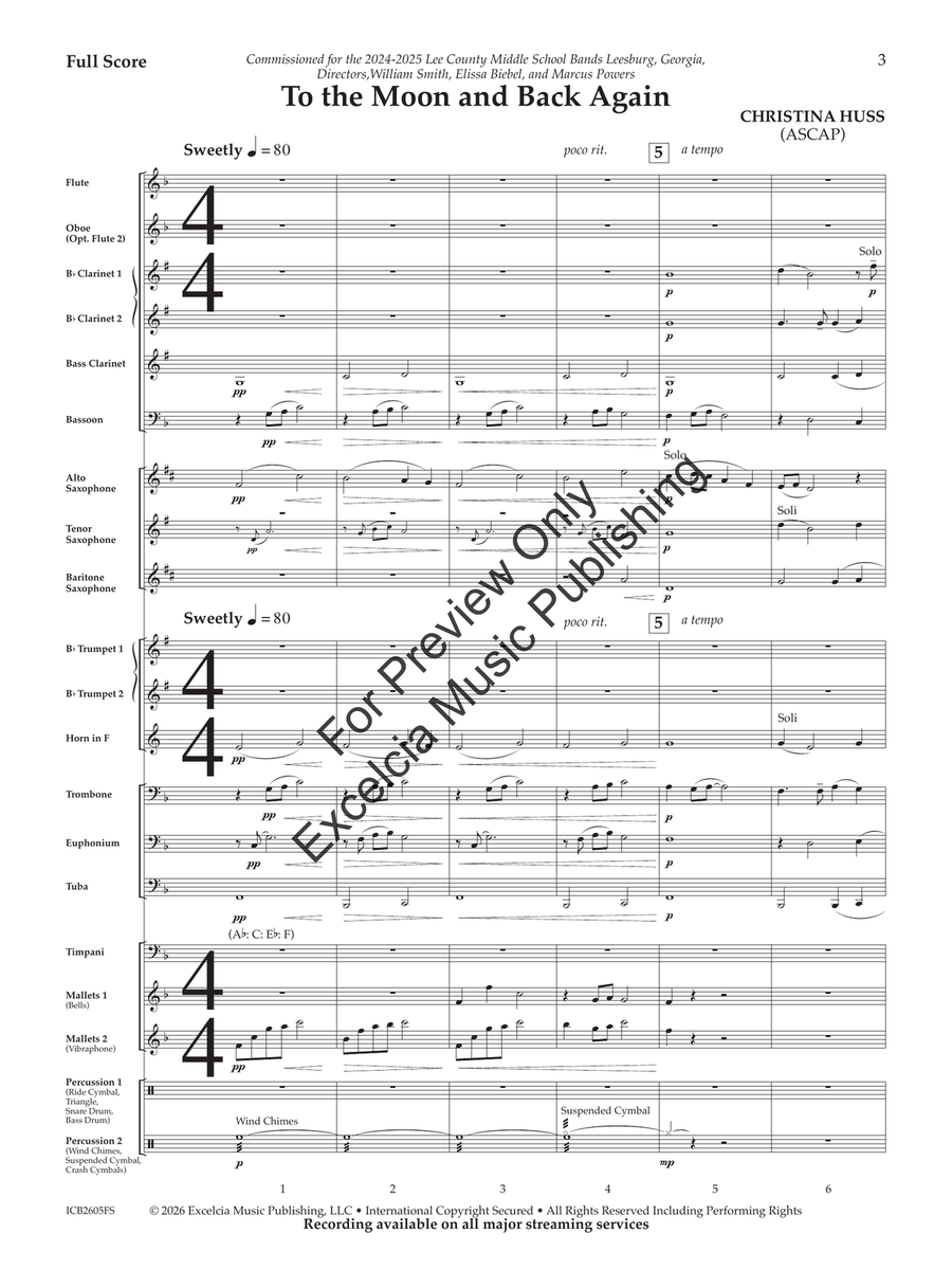 To the Moon and Back Again (Score) Concert Band - Sheet Music page 4