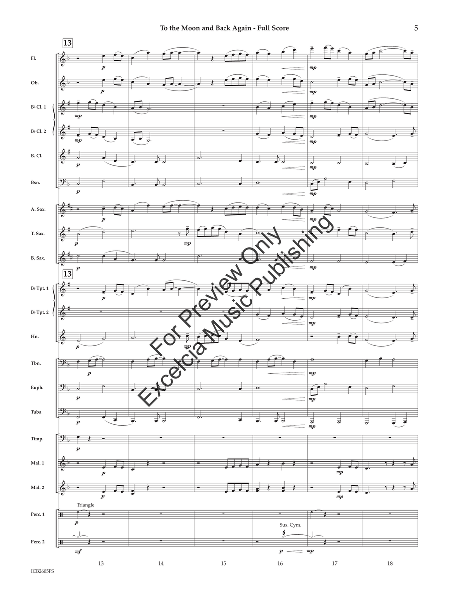 To the Moon and Back Again (Score) Concert Band - Sheet Music page 6