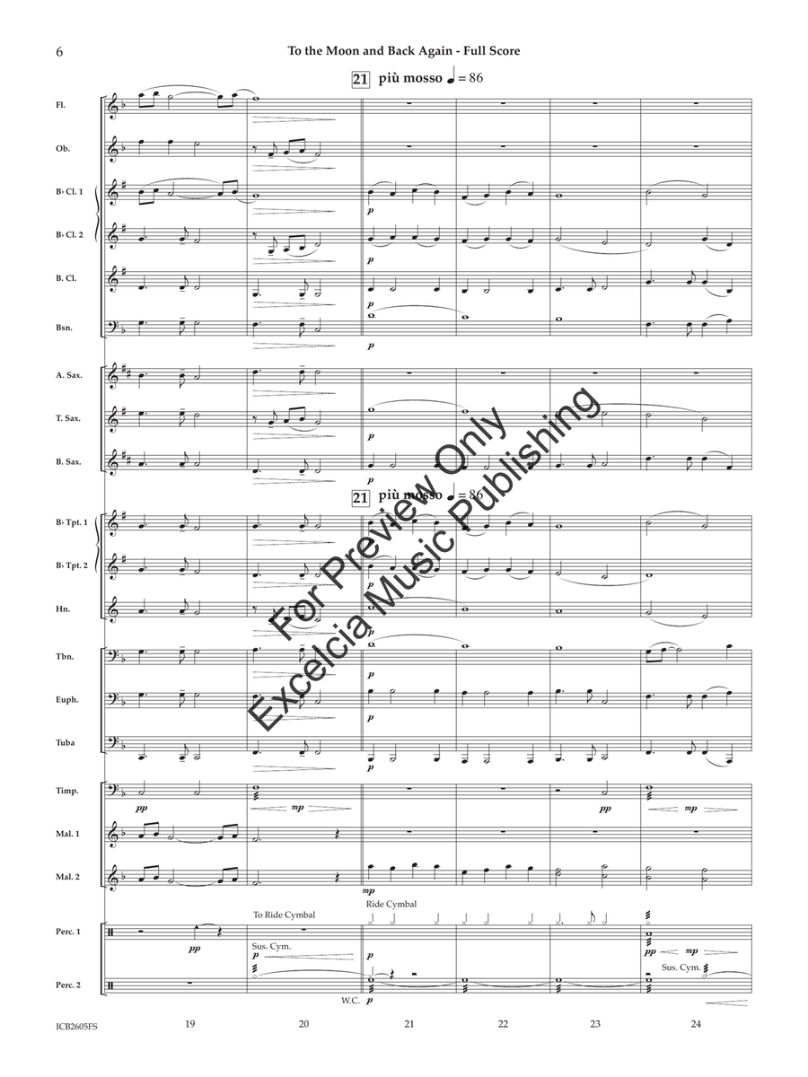 To the Moon and Back Again (Score) Concert Band - Sheet Music page 7