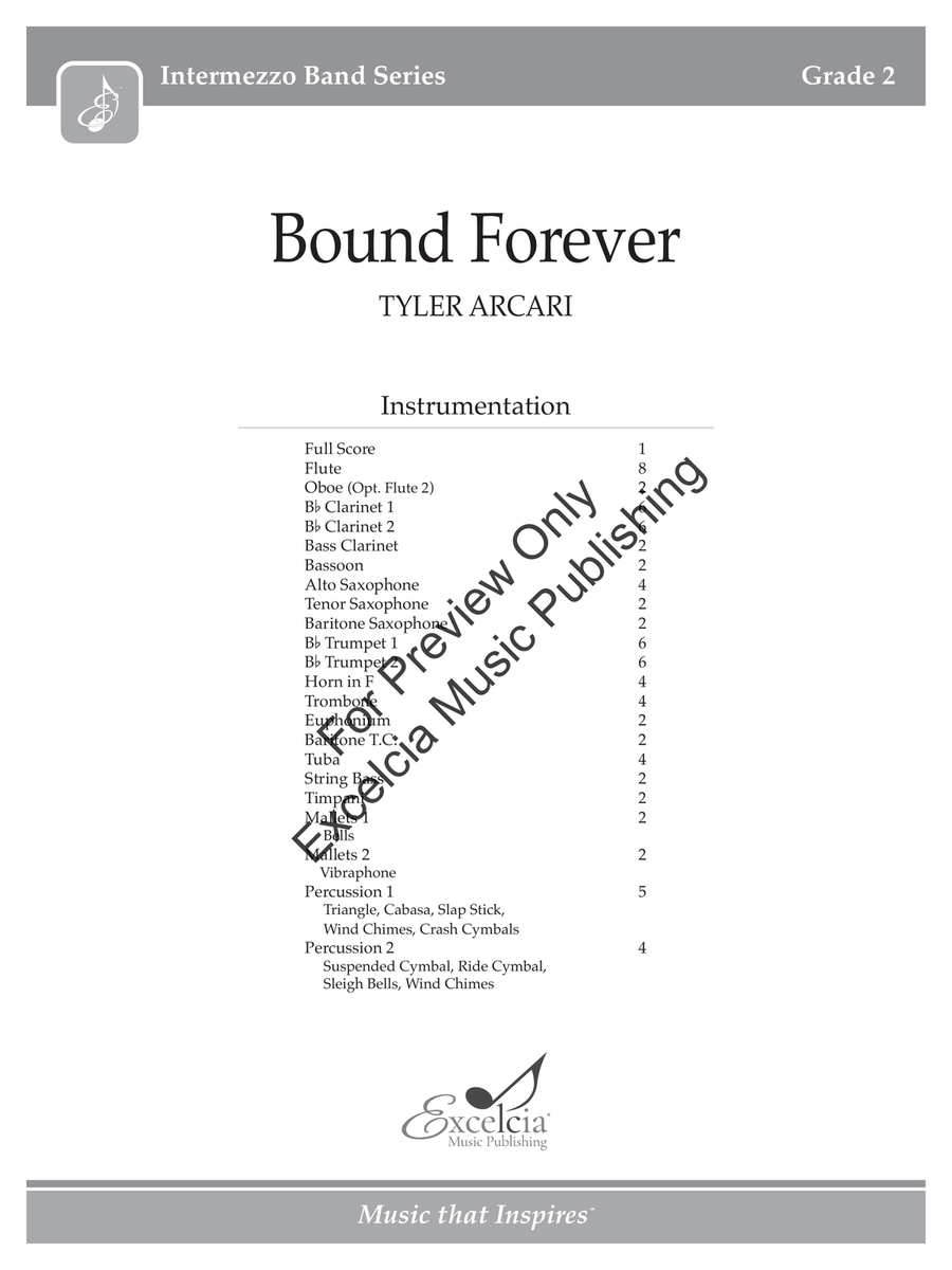 Bound Forever (Standard Set) Concert Band - Sheet Music page 2