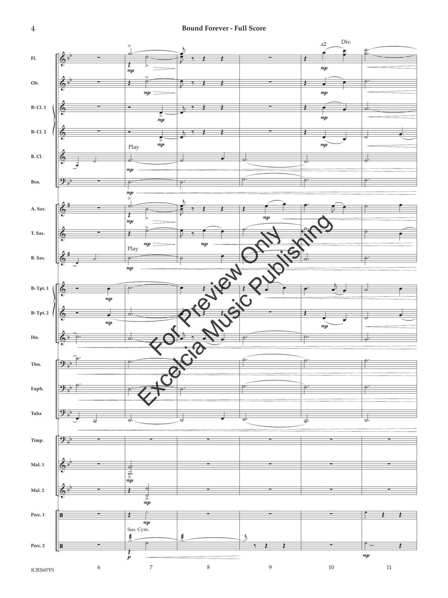 Bound Forever (Score) Concert Band - Sheet Music page 5