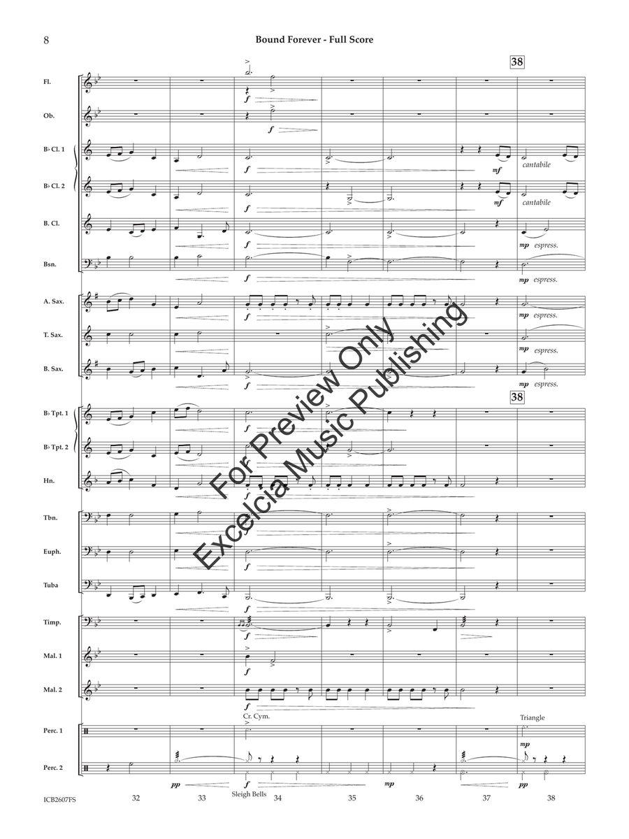 Bound Forever (Score) Concert Band - Sheet Music page 9