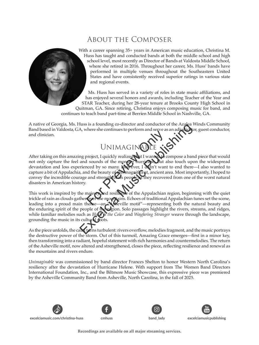Unimaginable (Judges Set) Concert Band - Sheet Music page 3