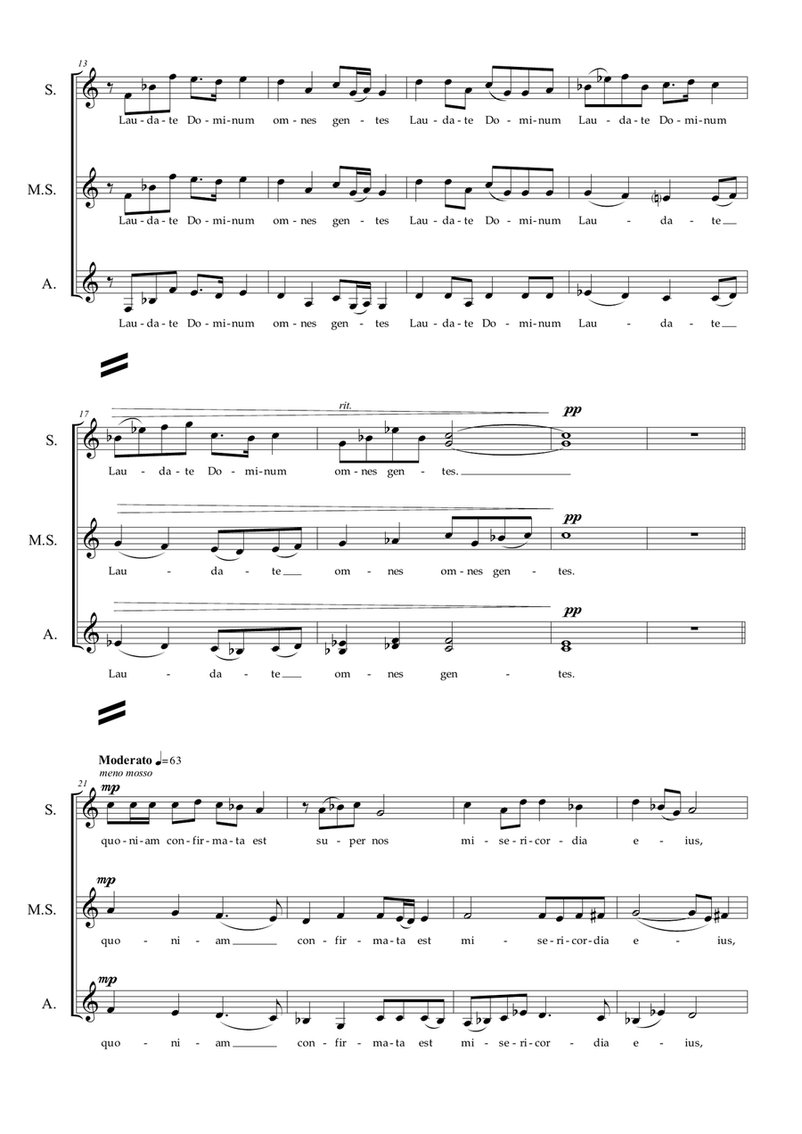 Laudate Dominum SSAA - Digital Sheet Music page 2