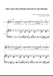 He's Got the Whole World In His Hands - Voice With Piano in G With Chords & Lyrics - Easy