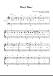 Deep River - Piano in C With Chords & Lyrics - Easy