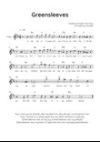 Greensleeves - Flute in Bm Solo With Chords & Lyrics - Easy
