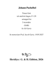 Treuer Gott ich muß dir klagen, P. 129 (arragement for 3 recorders (SAB))