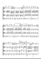 Ah! fu giusto String Quartet scores gallery preview page 3