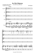 Ka Wai Mapuna 4-Part scores gallery preview page 3