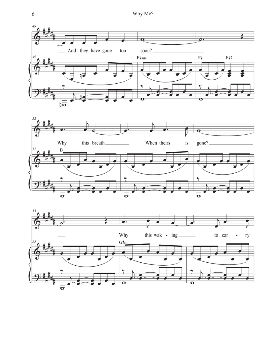 Why Me? by Stephen DeCesare Piano, Vocal - Digital Sheet Music page 6