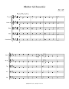 Mother All Beautiful String Orchestra scores gallery preview page 3
