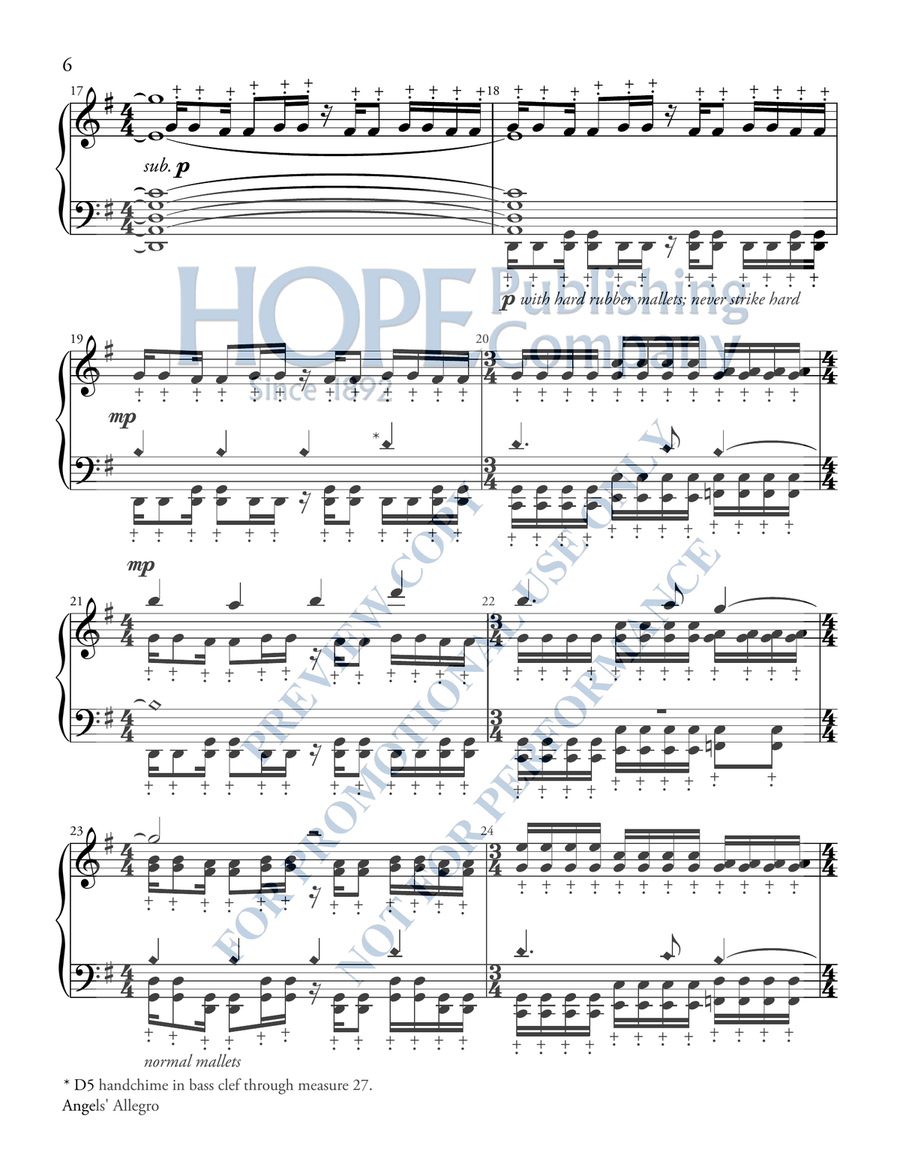 Angels' Allegro Handbell Choir - Sheet Music page 7
