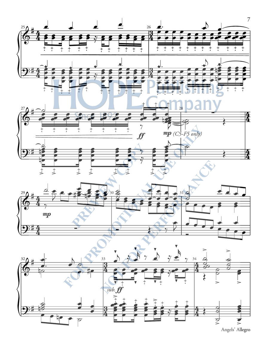 Angels' Allegro Handbell Choir - Sheet Music page 8