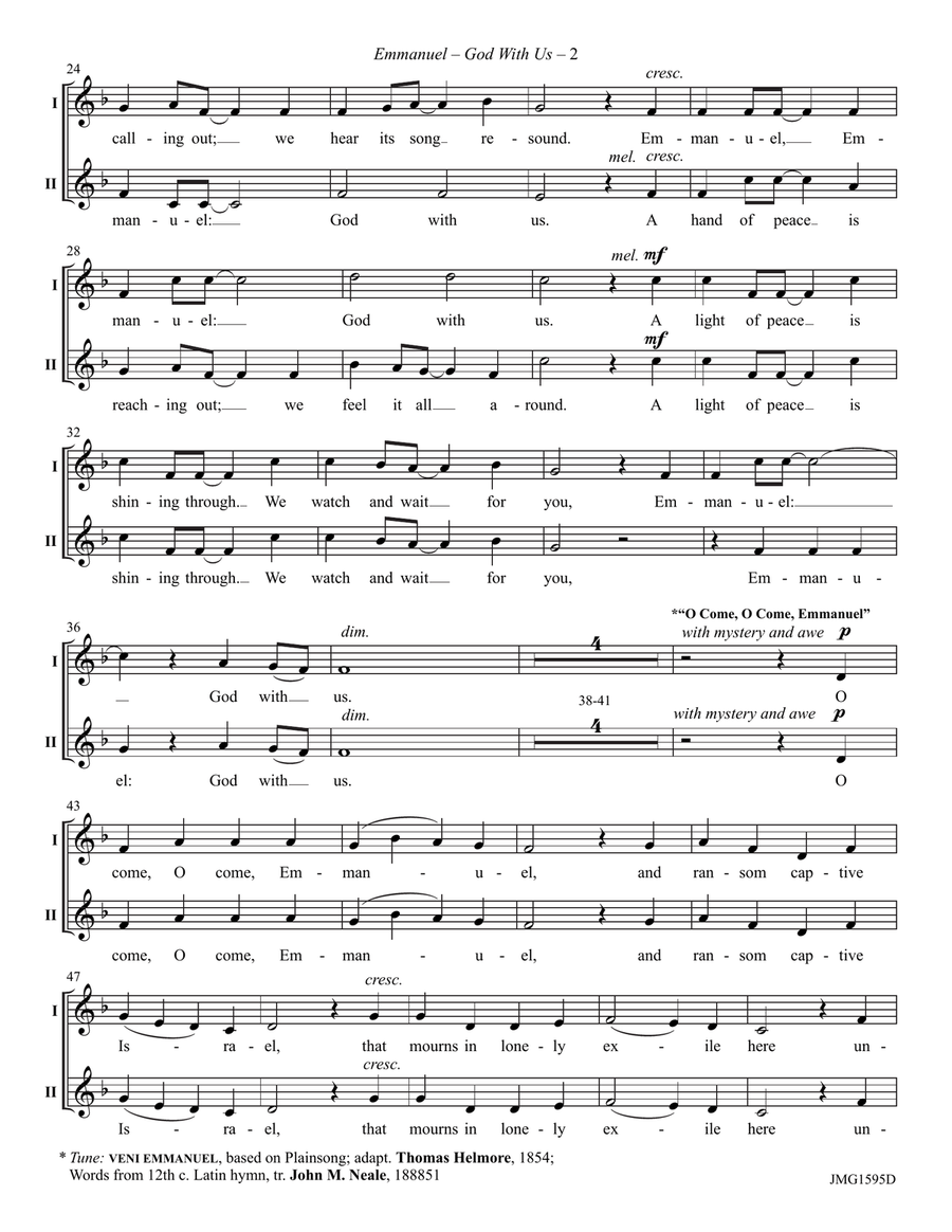 Emmanuel – God with Us by Mark Burrows Choir - Digital Sheet Music page 2