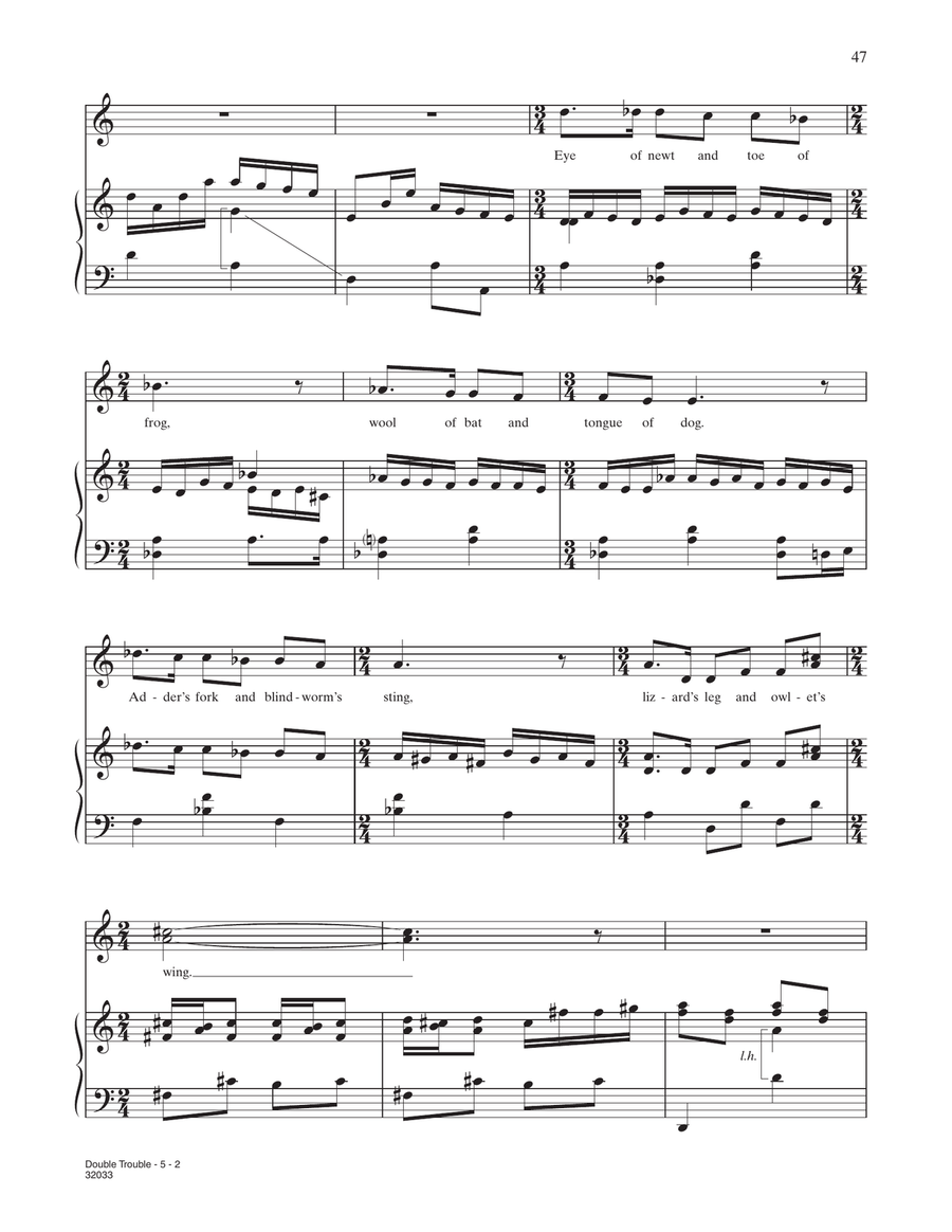 Double Trouble (from Harry Potter) by John Williams Piano Solo - Digital Sheet Music page 2
