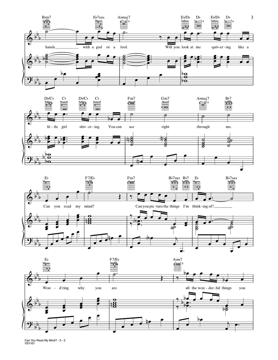 Can You Read My Mind? (Love Theme from SUPERMAN) by John Williams Piano, Vocal, Guitar - Digital Sheet Music page 2