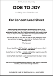 Ode to Joy – Ready Set Repertoire | Concert Lead Sheet