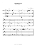 12 Favorite Hymns, Book 3, for Violin Trio String Trio scores gallery preview page 5