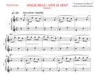 Jingle Bells - Vive le vent Piano Duet scores gallery preview page 3