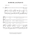 Be With Me, Lord (Psalm 91) (SAB)