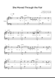 She Moved Through the Fair - Piano in G with Chords and Lyrics - Beginner