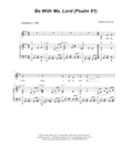 Be With Me, Lord (Psalm 91) (Vocal solo)