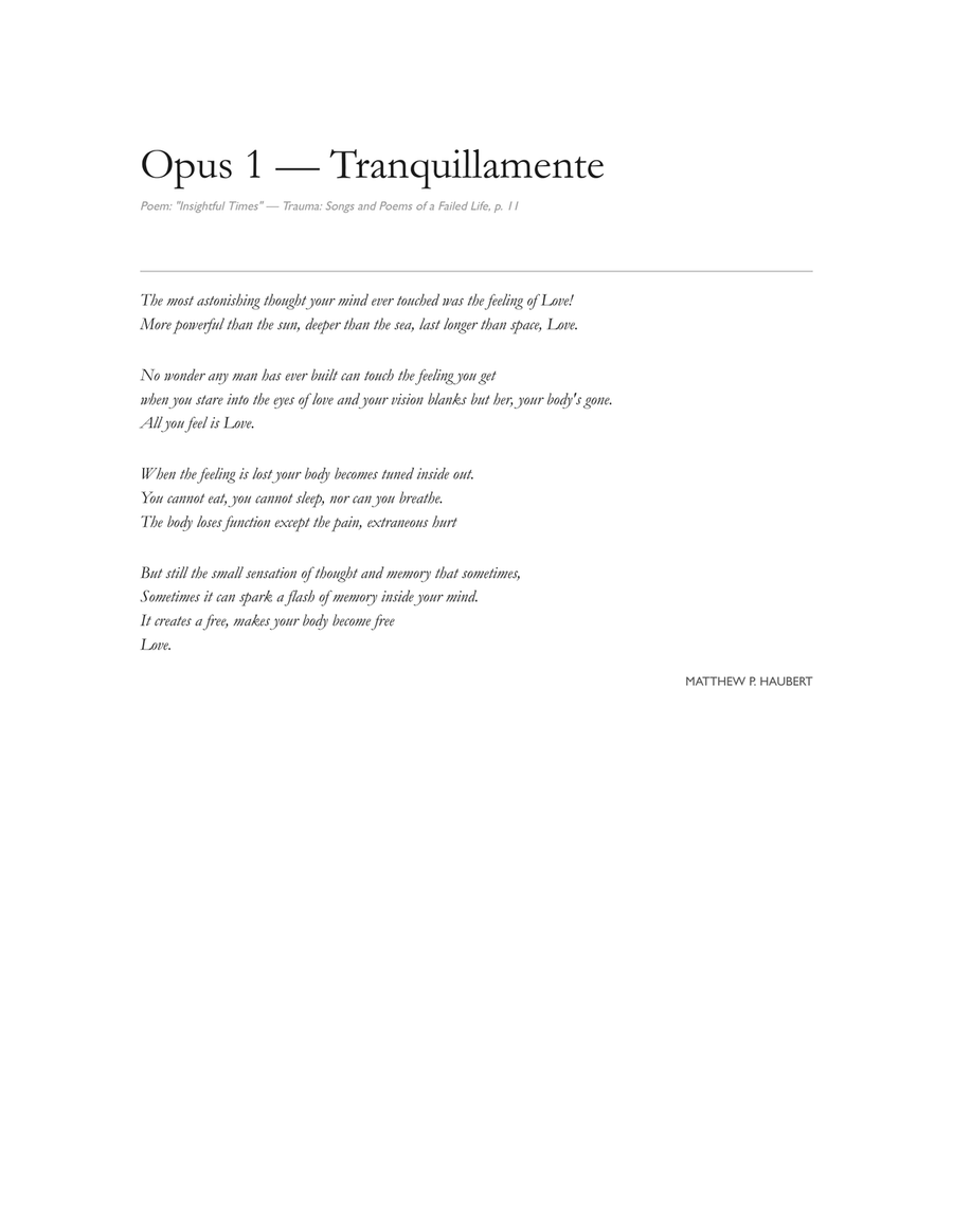TRANQUILLAMENTE Sounds Between the Noise Piano Solo - Digital Sheet Music page 3