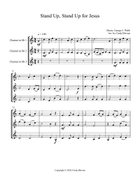 Stand Up, Stand Up for Jesus, for Clarinet Trio Clarinet Trio scores gallery preview page 3