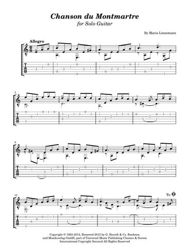 Chanson Du Montmartre