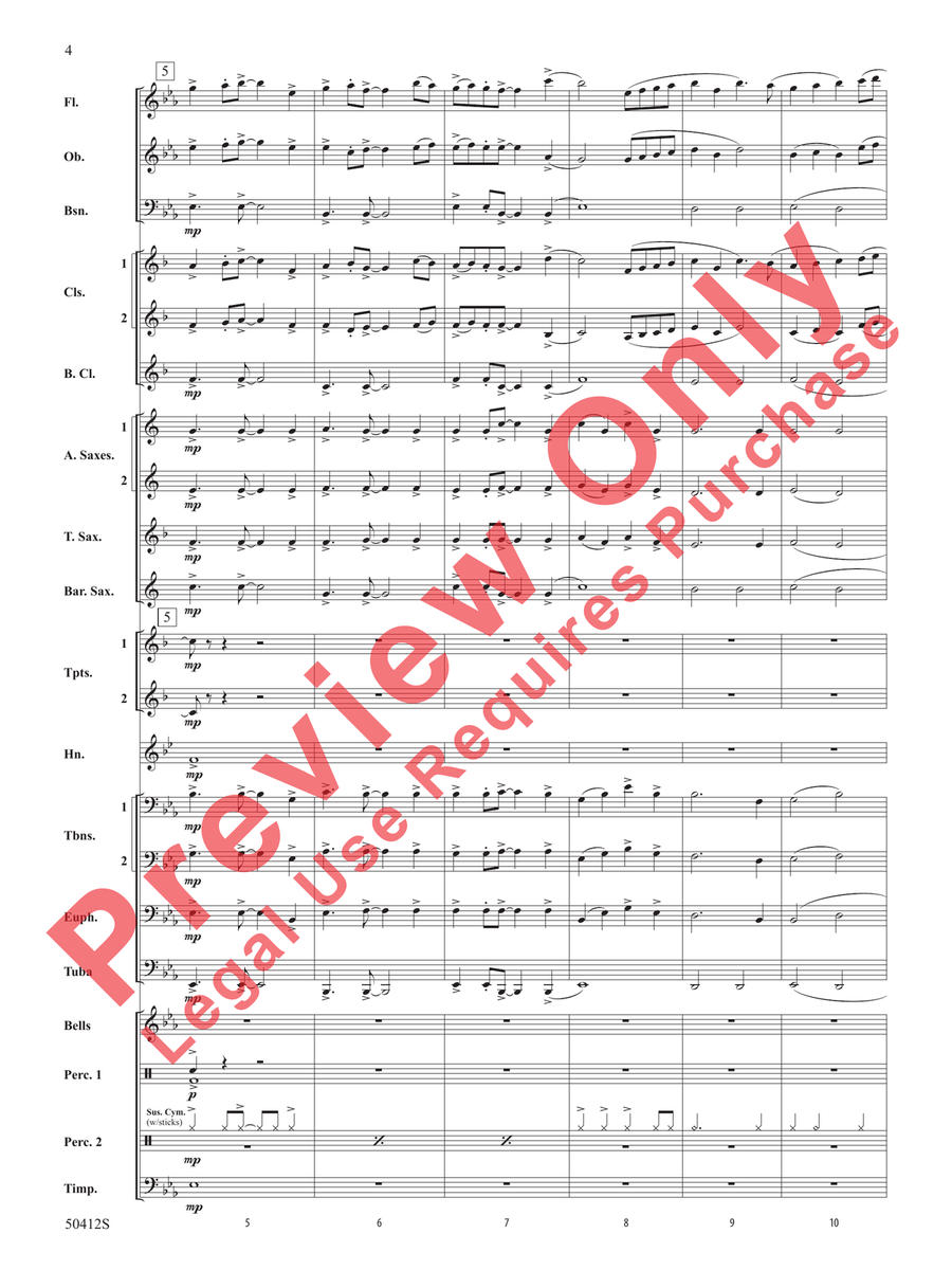South Fork Legacy by Robert Sheldon Concert Band - Sheet Music page 5