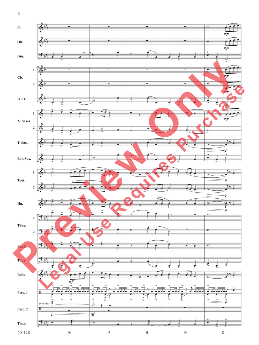 South Fork Legacy by Robert Sheldon Concert Band - Sheet Music page 7