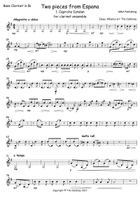 Capricho Catalan No. 1 - clarinet ensemble Woodwind Ensemble scores gallery preview page 5