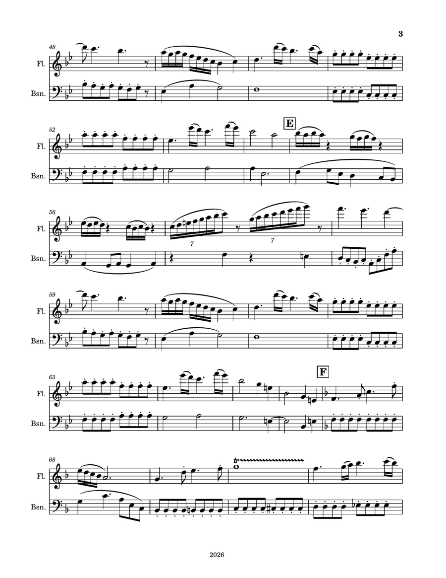 Flute and Bassoon Duet No. 43026 by Eric Bingham-Kumpf Woodwind Duet - Digital Sheet Music page 3