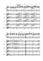 Can't Help Falling In Love Saxophone Quintet scores gallery preview page 3