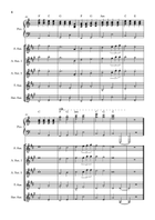 Can't Help Falling In Love Saxophone Quintet scores gallery preview page 4