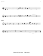 Let Us Break Bread Together Clarinet scores gallery preview page 3