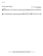 Puff The Magic Dragon Brass Quartet scores gallery preview page 3
