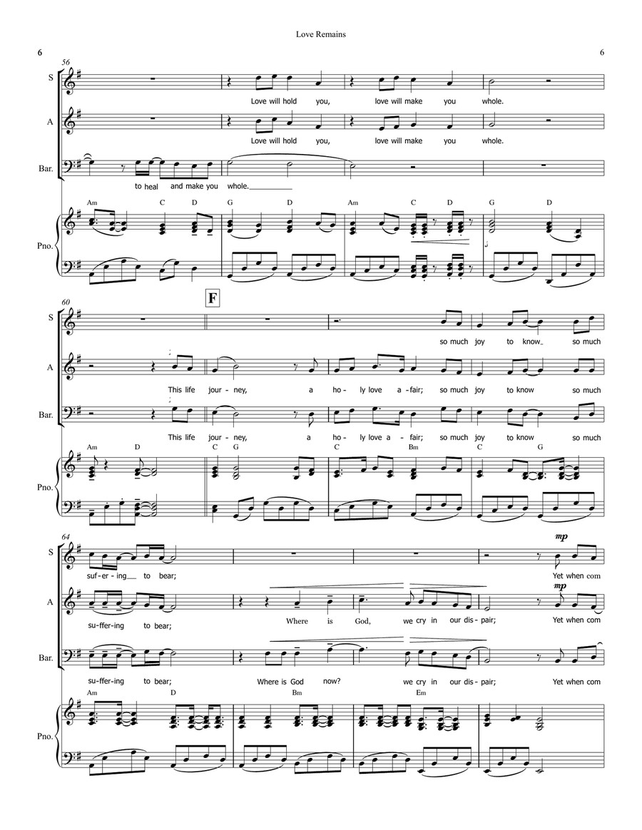 Love Remains 3-Part - Digital Sheet Music page 6