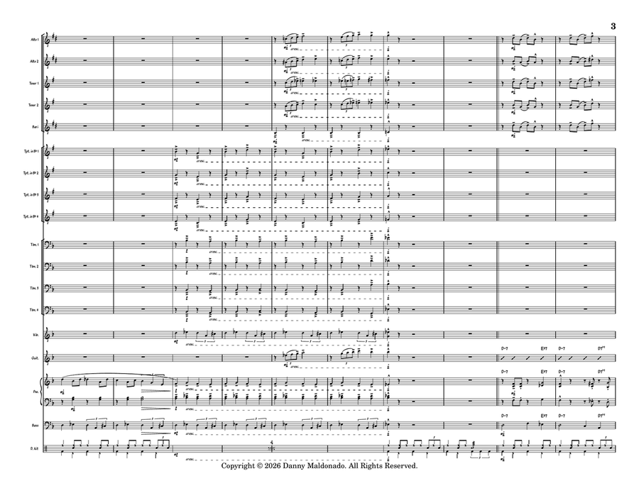 Moontime Jazz Ensemble - Digital Sheet Music page 3
