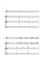 Mozart – Symphony No. 40 in G Minor – String Quartet (Easy Intermediate) String Quartet scores gallery preview page 6