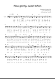 Flow Gently, Sweet Afton - Cello in C Easy with Chords and Lyrics