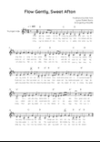 Flow Gently, Sweet Afton - Trumpet in C Easy with Chords and Lyrics