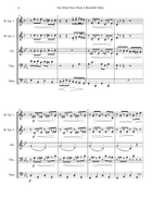 You Must Have Been A Beautiful Baby Brass Quintet scores gallery preview page 5