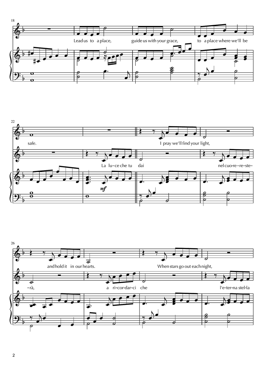 The Prayer by Celine Dion Piano, Vocal - Digital Sheet Music page 2