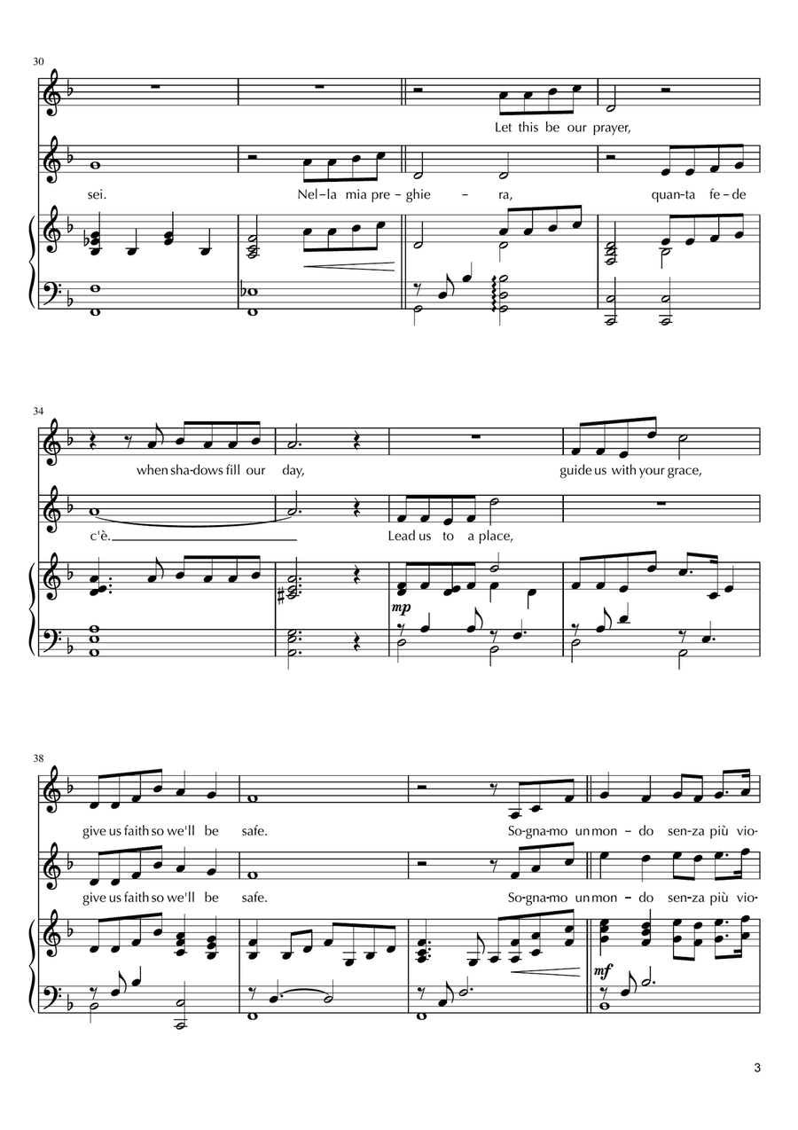 The Prayer by Celine Dion Piano, Vocal - Digital Sheet Music page 3