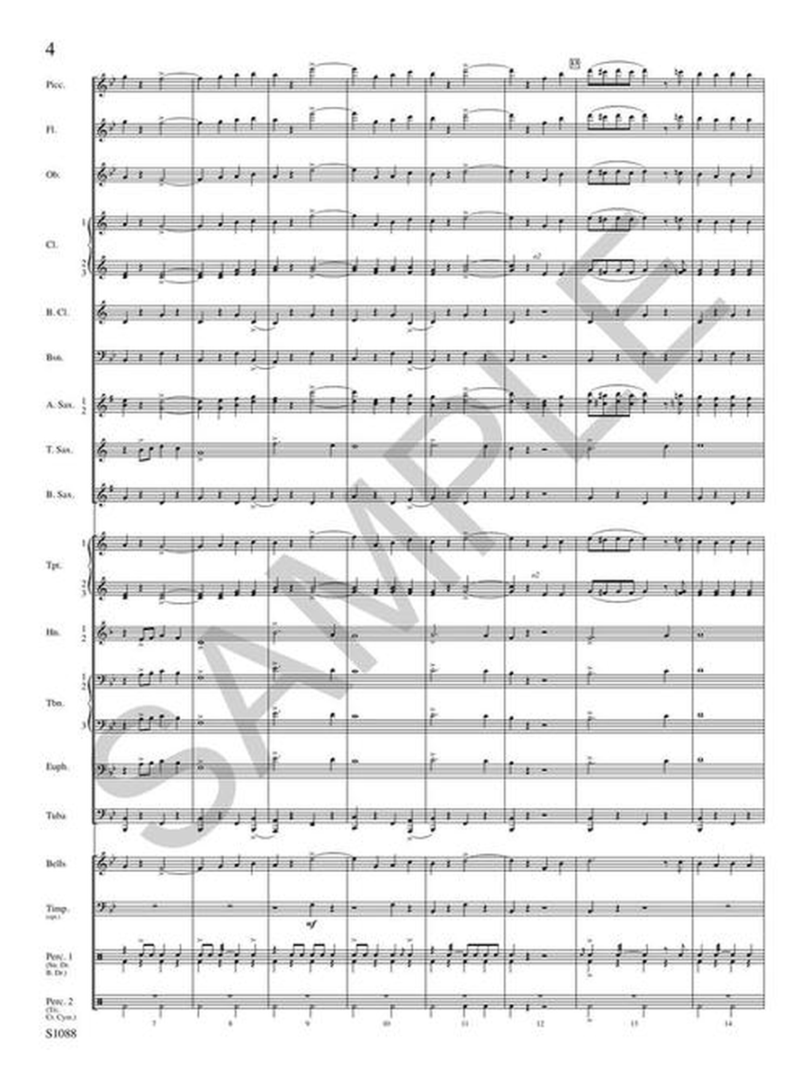 Gallantry by Theodore Mesang Concert Band - Sheet Music page 5