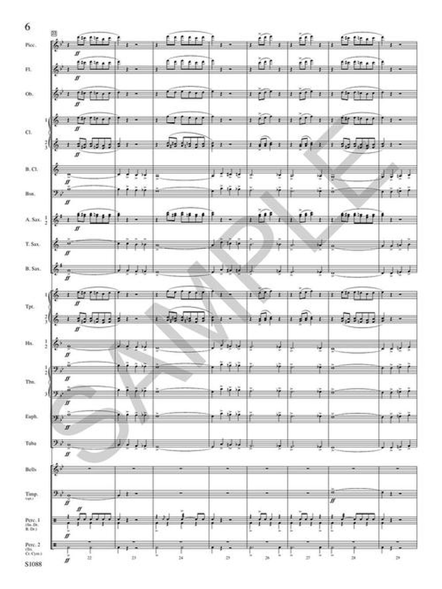 Gallantry by Theodore Mesang Concert Band - Sheet Music page 7