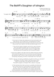 The Bailiff's Daughter of Islington - Trumpet in Bb Easy with Chords and Lyrics